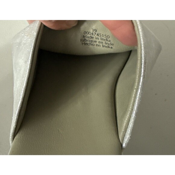 Free People Harbor Platform Sandals Silver Women's Size 9 (39) - Picture 9 of 10